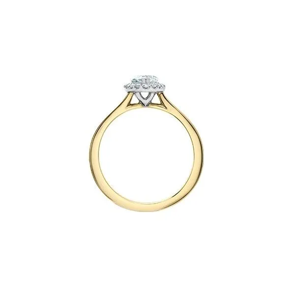 0.71ct Marquise Cut Lab Grown Diamond Halo Ring Image 2 Victoria Jewellers REGINA, SK