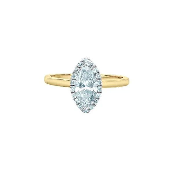 0.71ct Marquise Cut Lab Grown Diamond Halo Ring Victoria Jewellers REGINA, SK