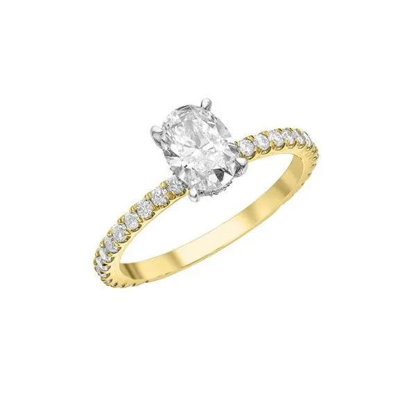 0.72ct Oval Cut Lab Grown Diamond Ring Image 3 Victoria Jewellers REGINA, SK