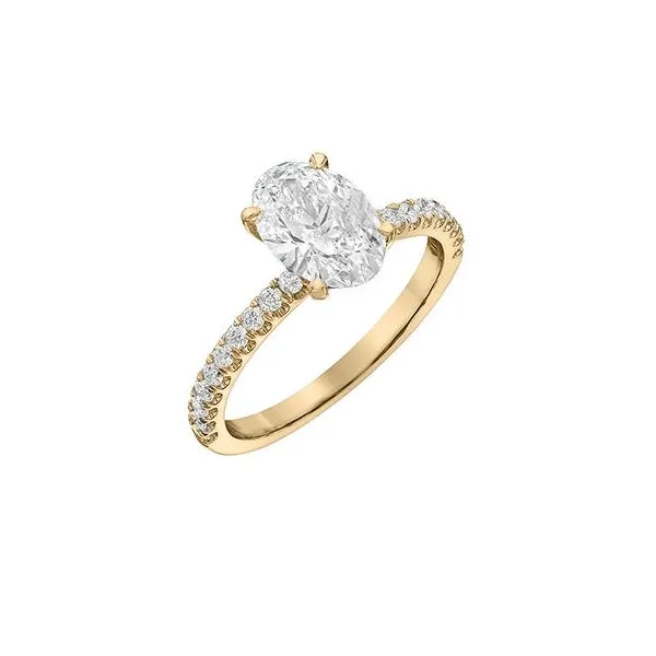 1.50ct Oval Cut Lab Grown Diamond Ring Image 2 Victoria Jewellers REGINA, SK