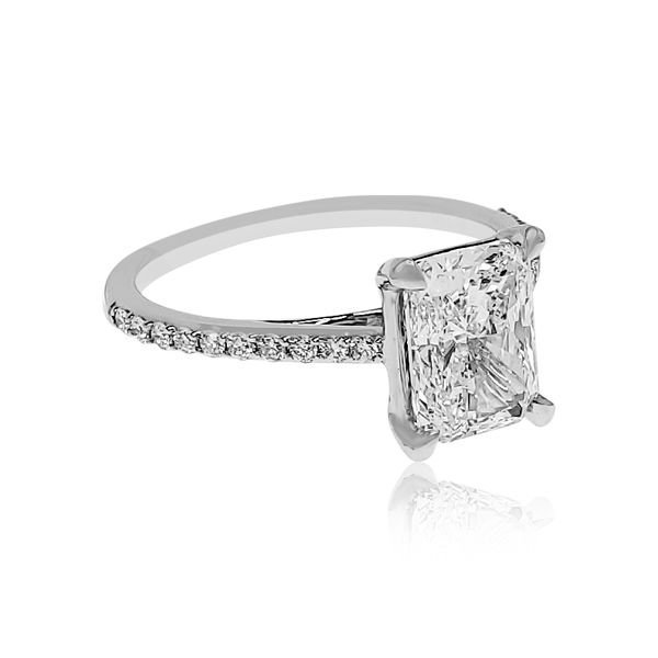 Radiant Cut Lab Grown Diamond Engagement Ring Image 2 Victoria Jewellers REGINA, SK