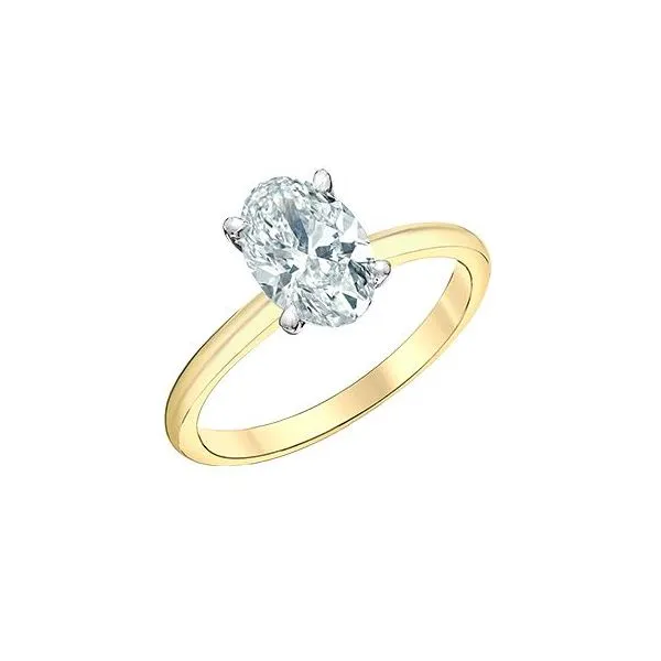 Lab Grown Oval Engagement Ring Image 3 Victoria Jewellers REGINA, SK