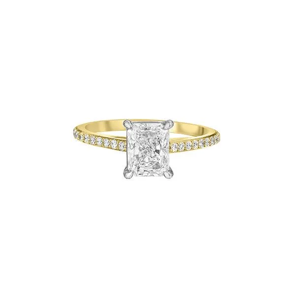 1.0ct Radiant Cut Lab Grown Diamond Ring Image 3 Victoria Jewellers REGINA, SK