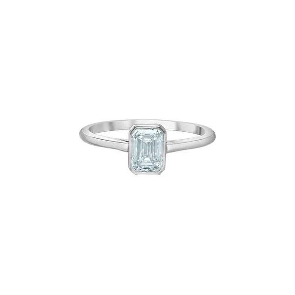 2.05ct Emerald Cut Lab Grown Diamond Bezel Ring Victoria Jewellers REGINA, SK