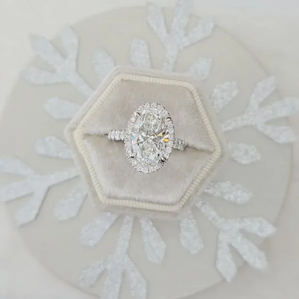 4.76ct Oval Cut Lab Grown Diamond Ring Image 3 Victoria Jewellers REGINA, SK