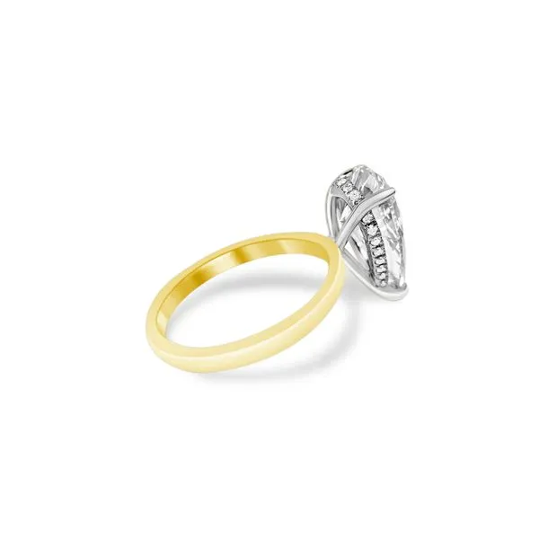 4.08ct Pear Cut Lab Grown Diamond Ring Image 2 Victoria Jewellers REGINA, SK