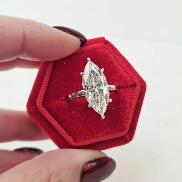 5.05ct Marquise Cut Lab Grown Diamond Ring Image 3 Victoria Jewellers REGINA, SK