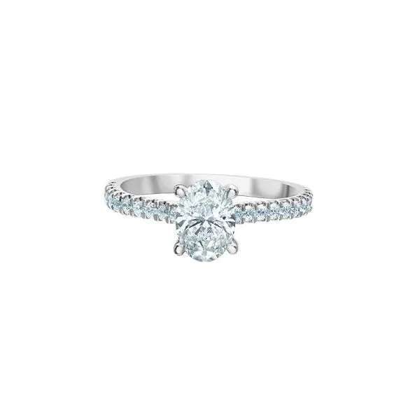 1.01ct Oval Cut Lab Grown Diamond Ring Image 3 Victoria Jewellers REGINA, SK