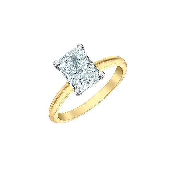 2.10ct Emerald Cut Lab Grown Diamond Ring Image 3 Victoria Jewellers REGINA, SK