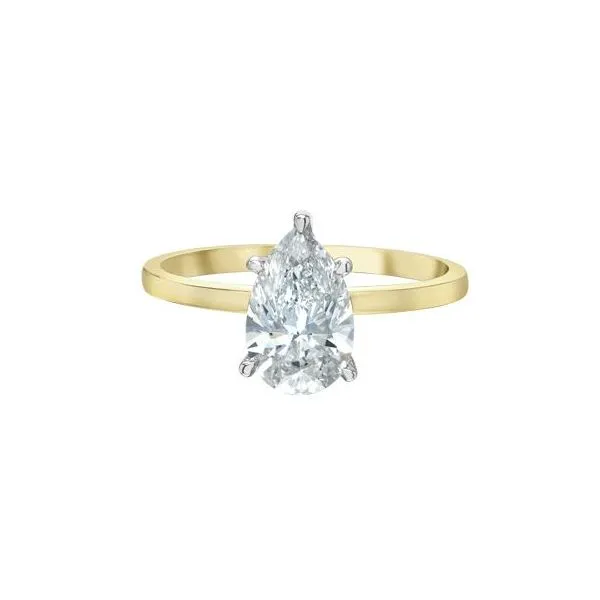 1.56ct Pear Cut Lab Grown Diamond Ring Image 3 Victoria Jewellers REGINA, SK