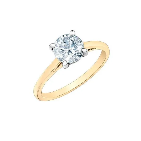 1.07ct Round Brilliant Cut Lab Grown Diamond Ring Image 3 Victoria Jewellers REGINA, SK
