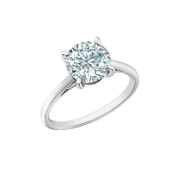 2.03ct Round Brilliant Cut Lab Grown Diamond Ring Image 3 Victoria Jewellers REGINA, SK