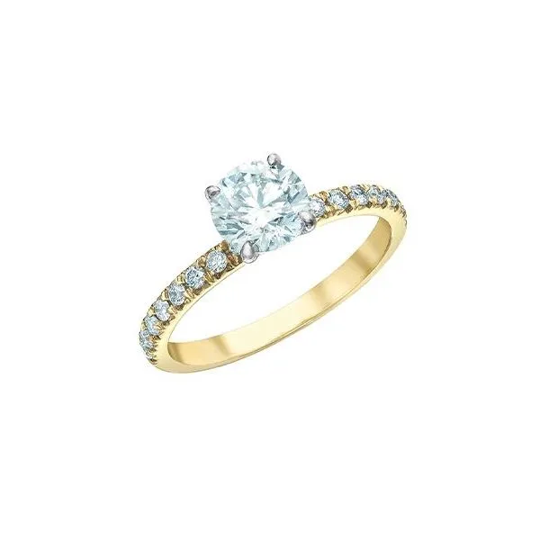 1.02ct Round Brilliant Cut Lab Grown Diamond Ring Image 3 Victoria Jewellers REGINA, SK