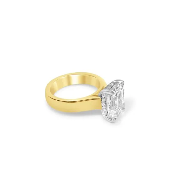 4.74ct Emerald Cut Lab Grown Diamond Ring Image 3 Victoria Jewellers REGINA, SK