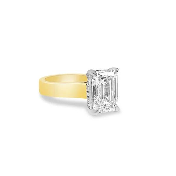 4.74ct Emerald Cut Lab Grown Diamond Ring Image 4 Victoria Jewellers REGINA, SK