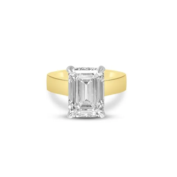 4.74ct Emerald Cut Lab Grown Diamond Ring Victoria Jewellers REGINA, SK