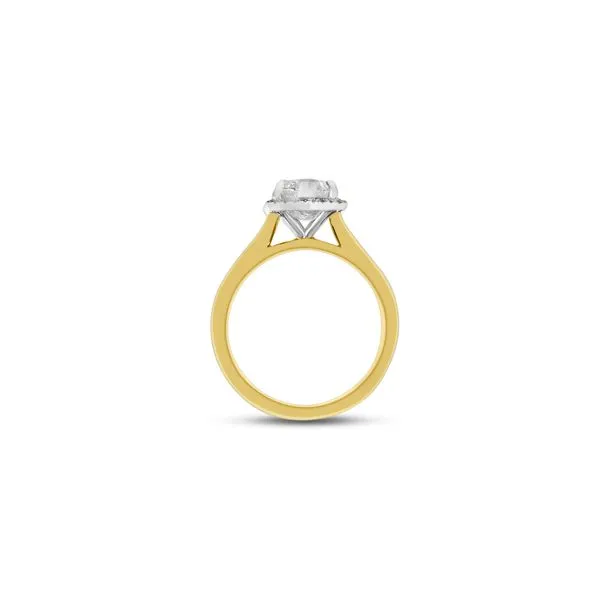 2.06 Hexagon Halo Lab Grown Diamond Engagement Ring Image 3 Victoria Jewellers REGINA, SK