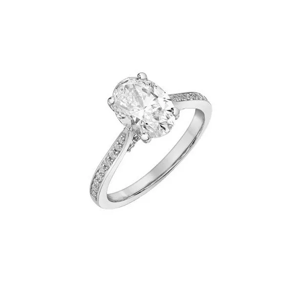 2.50ct Oval Lab Grown Diamond Ring Image 3 Victoria Jewellers REGINA, SK