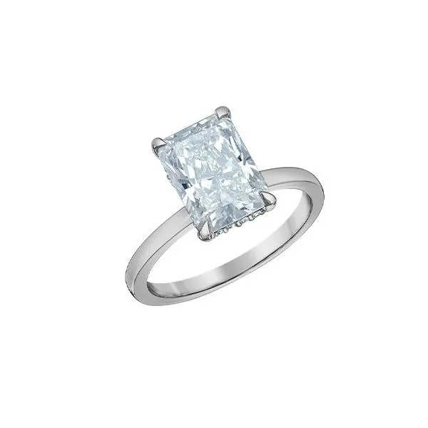 3.06ct Radiant Cut Lab Grown Diamond Ring Victoria Jewellers REGINA, SK