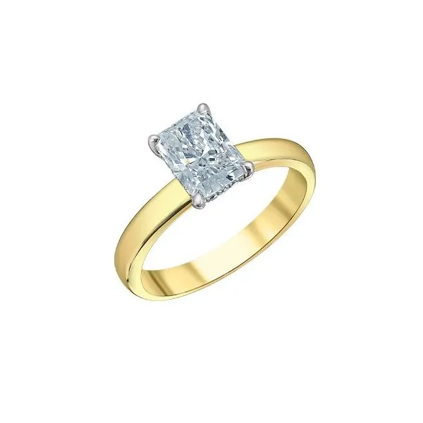 3.04ct Radiant Cut Lab Grown Diamond Ring Image 2 Victoria Jewellers REGINA, SK