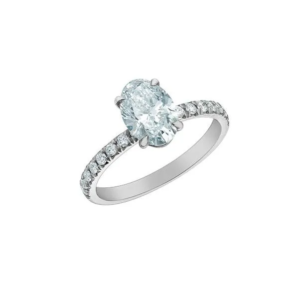 3.08ct Oval Lab Grown Diamond Ring Victoria Jewellers REGINA, SK