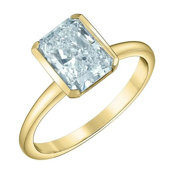 2.55ct Radiant Cut Lab Grown Diamond Ring Image 2 Victoria Jewellers REGINA, SK