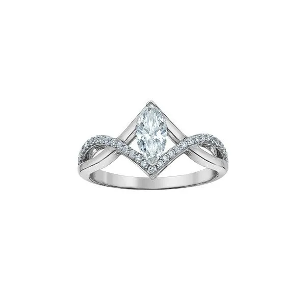 2.03ct Marquise Cut Lab Grown Diamond Ring Image 2 Victoria Jewellers REGINA, SK