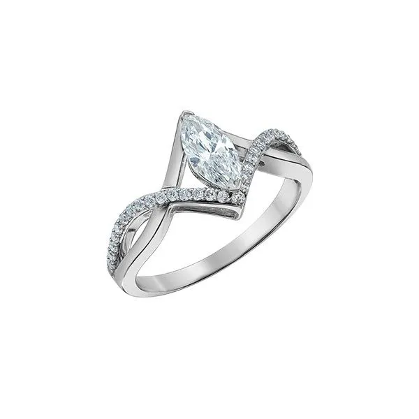 2.03ct Marquise Cut Lab Grown Diamond Ring Image 3 Victoria Jewellers REGINA, SK