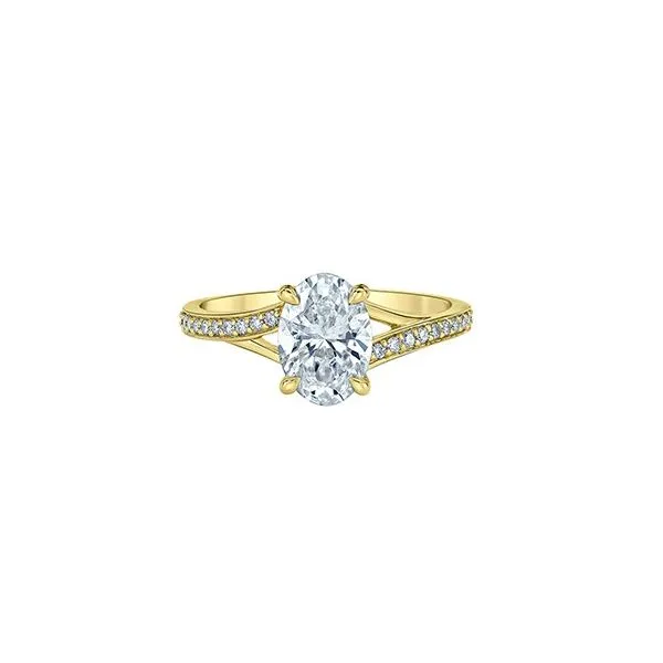 1.53ct Oval Lab Grown Diamond Ring Image 3 Victoria Jewellers REGINA, SK