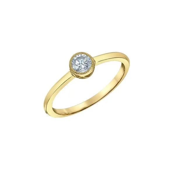 0.30ct Round Brilliant Cut Lab Grown Diamond Ring Victoria Jewellers REGINA, SK