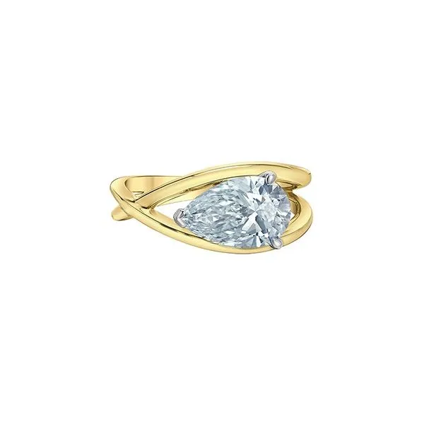 1.10ct Pear Cut Lab Grown Diamond Ring Image 2 Victoria Jewellers REGINA, SK