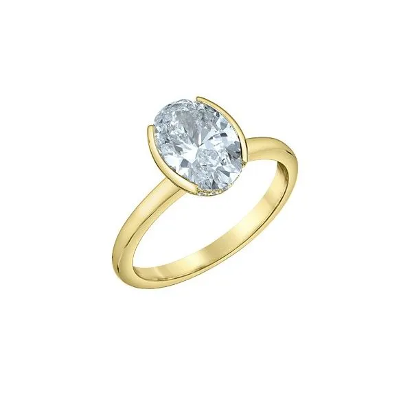 2.04ct Oval Brilliant Cut Lab Grown Diamond Ring Image 2 Victoria Jewellers REGINA, SK