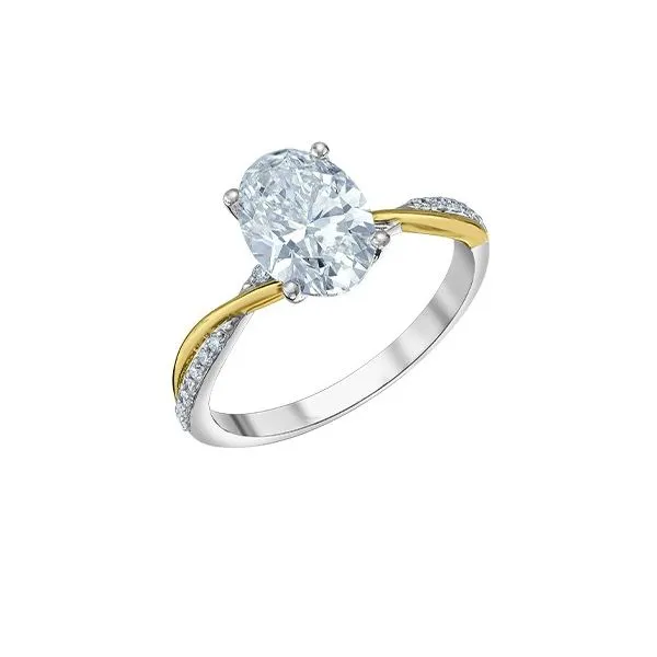2.10ct Oval Brilliant Lab Grown Diamond Ring Image 2 Victoria Jewellers REGINA, SK