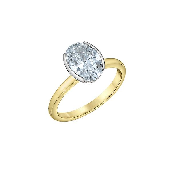 3.55ct Oval Lab Grown Diamond Ring Image 2 Victoria Jewellers REGINA, SK