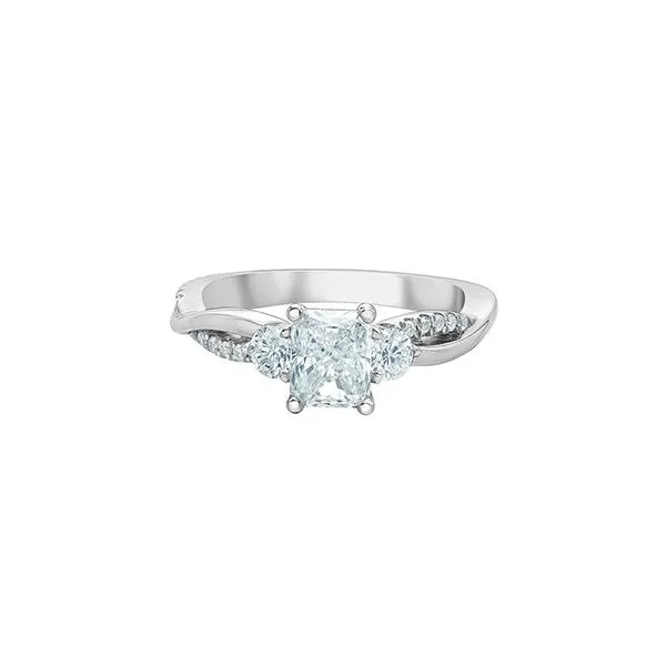 1.03ct Radiant Cut Lab Grown Diamond Ring Image 3 Victoria Jewellers REGINA, SK