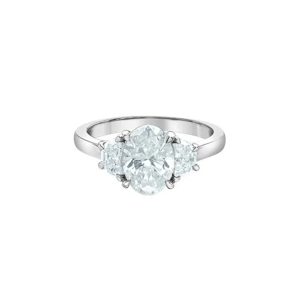 3.0ctw Oval Lab Grown Diamond Ring Image 3 Victoria Jewellers REGINA, SK