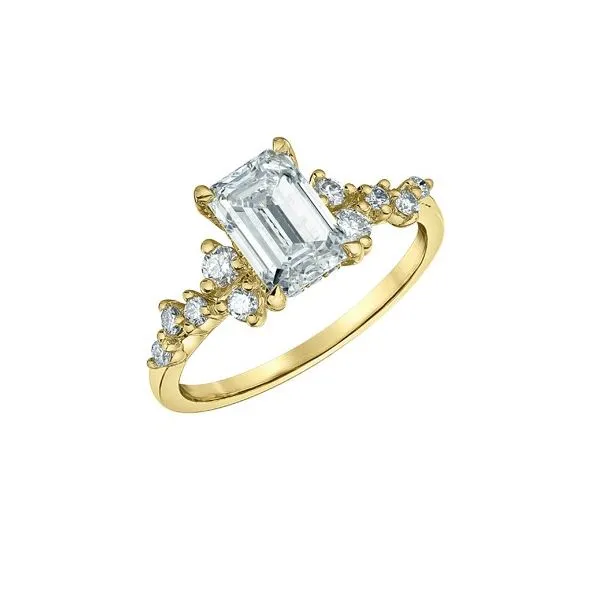 1.54ct Emerald Cut Lab Grown Diamond Ring Image 2 Victoria Jewellers REGINA, SK