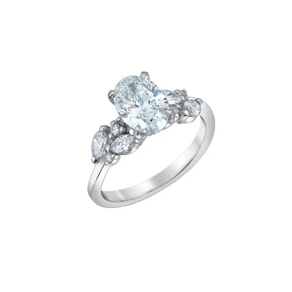 1.53ct Oval Lab Grown Diamond Ring Image 2 Victoria Jewellers REGINA, SK