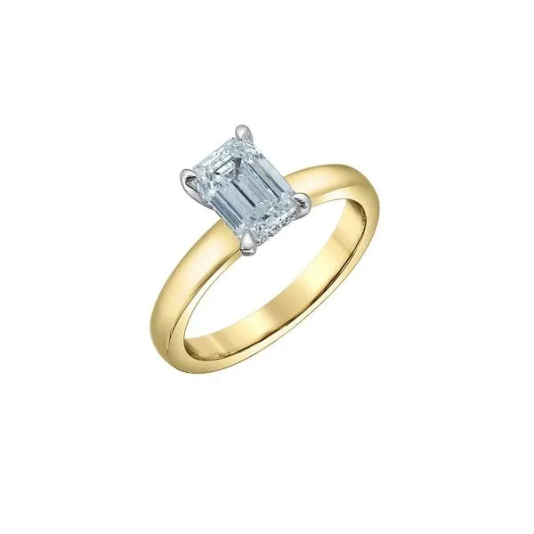 3.09ct Emerald Cut Lab Grown Diamond Ring Image 2 Victoria Jewellers REGINA, SK