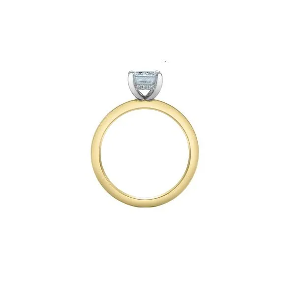 3.09ct Emerald Cut Lab Grown Diamond Ring Image 3 Victoria Jewellers REGINA, SK