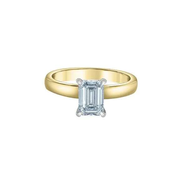 3.09ct Emerald Cut Lab Grown Diamond Ring Victoria Jewellers REGINA, SK