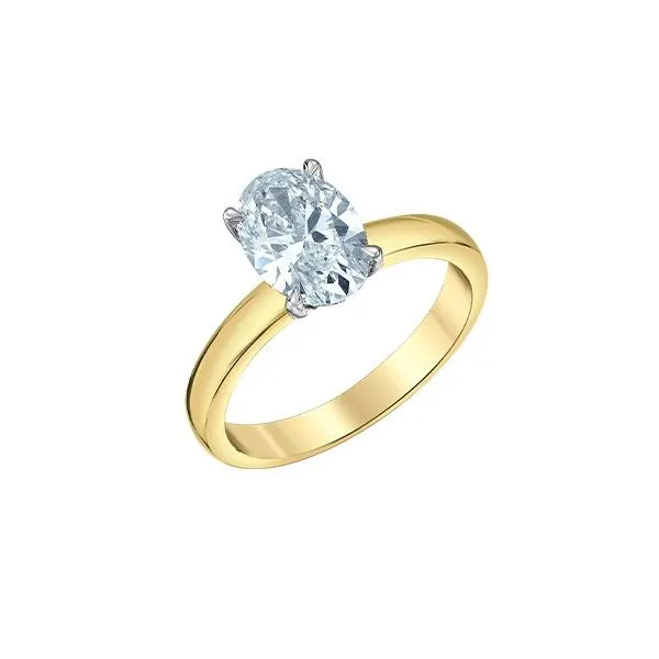 3.01ct Oval Lab Grown Diamond Ring Image 2 Victoria Jewellers REGINA, SK