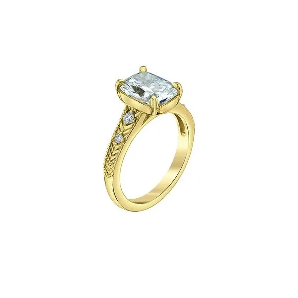 3.06ct Lab Grown Cushion Cut Engagement Ring Image 2 Victoria Jewellers REGINA, SK