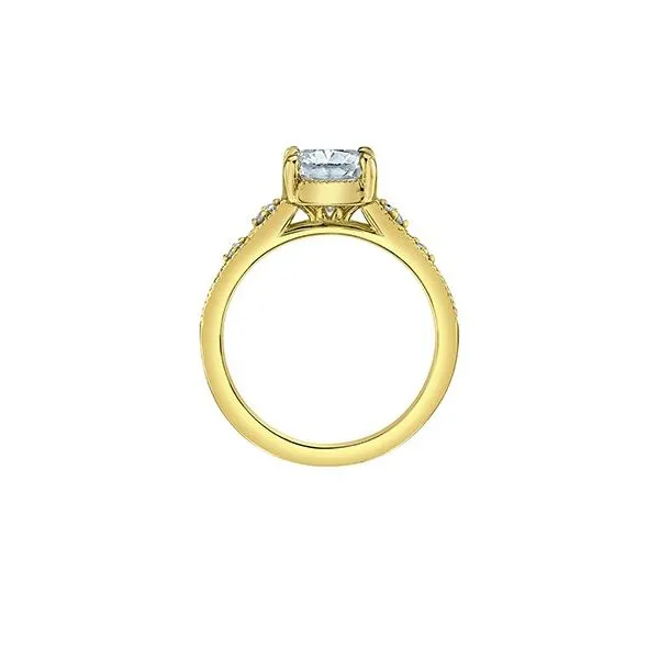 3.06ct Lab Grown Cushion Cut Engagement Ring Image 3 Victoria Jewellers REGINA, SK