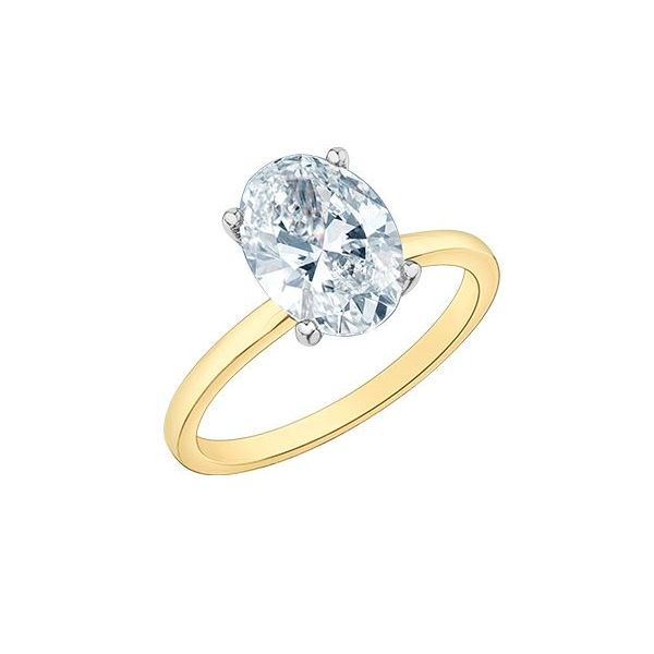 3.02ct Lab Grown Oval Diamond Ring Image 3 Victoria Jewellers REGINA, SK