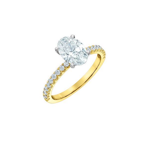 1.52ct Oval Brilliant Cut Lab Grown Diamond Ring Image 2 Victoria Jewellers REGINA, SK