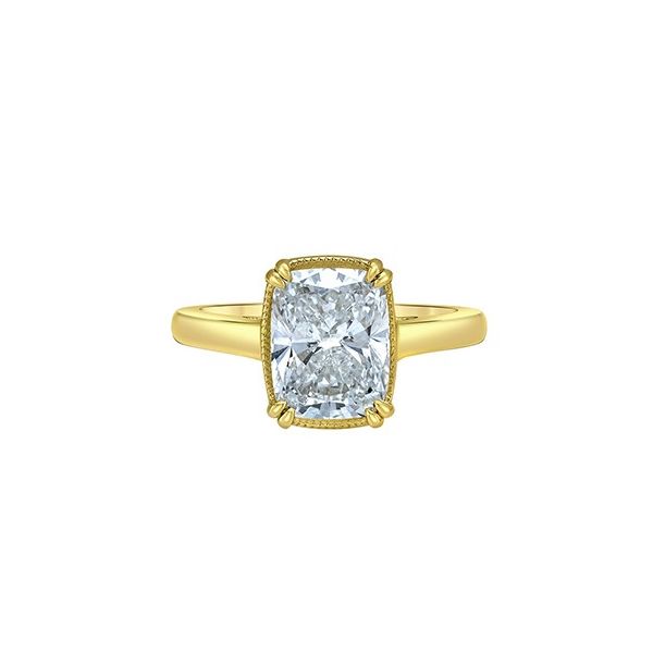 3.10ct Cushion Cut Lab Grown Diamond Ring Image 3 Victoria Jewellers REGINA, SK