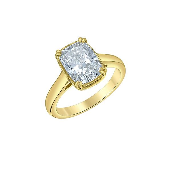 3.10ct Cushion Cut Lab Grown Diamond Ring Victoria Jewellers REGINA, SK
