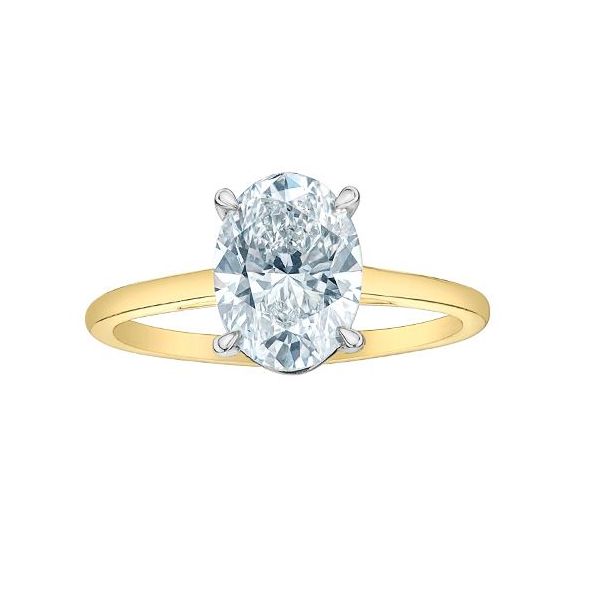 0.70ct Oval Brilliant Cut Lab Grown Diamond Ring Victoria Jewellers REGINA, SK