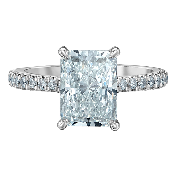 3.54ct Radiant Cut Lab Grown Diamond Ring Victoria Jewellers REGINA, SK